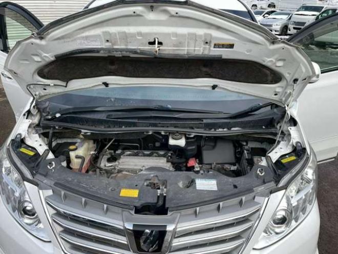 アルファード2.4 240X 4WD　モデリスタエアロ　車高調　ETC　後席モニター　両側電動スライドドア　社外エンジンスターター　パワステ　パワーウィンドウ　純正ナビ　純正アルミ　バックカメラ　キーレスエントリー　3列シート　ABS 2400