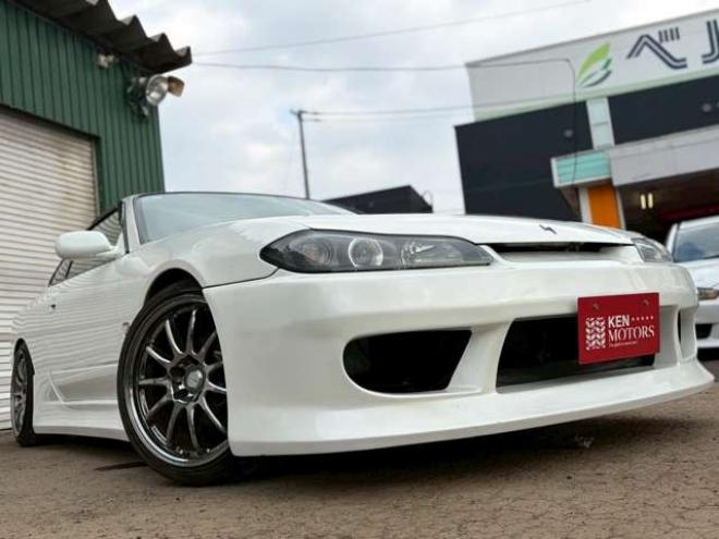 シルビア2.0 オーテックバージョン　6速MT　社外ハンドル　社外アルミホイール　社外エアロ　社外マフラー　パワステ　パワーウィンドウ　社外ナビ　エアコン　革シート 2WD 2000