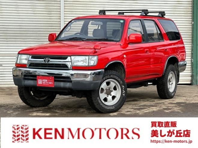 ハイラックスサーフ2.7 SSR-X 4WD　リフトアップ　全塗装済レッド　社外ナビ　ETC　パワステ　パワーウィンドウ　ABS　キーレスエントリー　ルーフレール　サンルーフ 2700