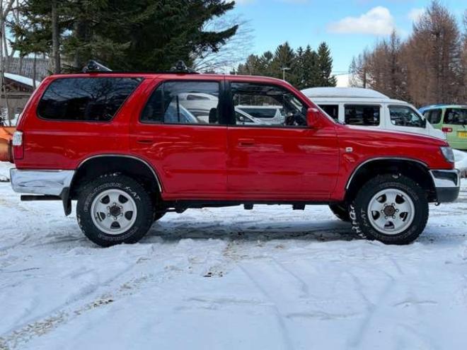 ハイラックスサーフ2.7 SSR-X 4WD　リフトアップ　全塗装済レッド　社外ナビ　ETC　パワステ　パワーウィンドウ　ABS　キーレスエントリー　ルーフレール　サンルーフ 2700