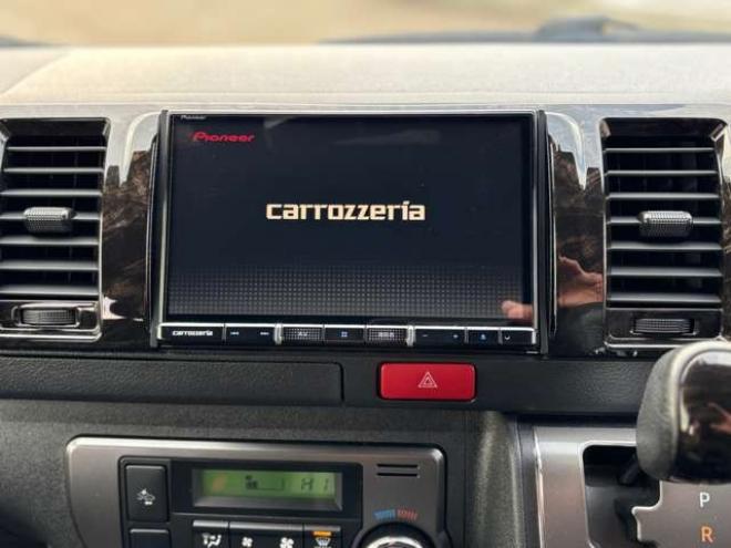 ハイエースバン2.8 スーパーGL ダークプライムII ロングボディ ディーゼルターボ 4WD　モデリスタフロントスポイラー　ワーク18インチAW　8インチナビTV 両側電動パワースライドドア 415COBRAフラットキット(ベッドキット) 2800