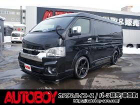 ハイエース　2.7 GL ロング ファインテックツアラー 4WD　415COBRA　ファントムヘッドライトシステム&フェイスリフトキット&F/S/R/ルーフスポ/ボンネット/プレステージテールランプ&新作バッドラッカーHP-6　18インチAW　TOYO　H30　225/50R18 2700