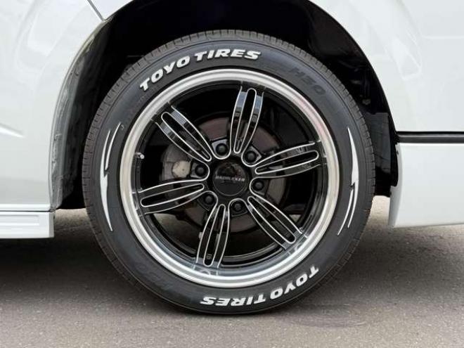 ハイエースバン2.8 スーパーGL ダークプライムII ロングボディ ディーゼルターボ 4WD　寒冷地仕様 ワンオーナー パノラミックビューモニター デジタルインナーミラー 415COBRA CL-3フロントリップ CL-2サイドステップ　CL-ステップリアバンパー　ステージ2　バッドラッカー18インチアルミ　トーヨーH30 2800
