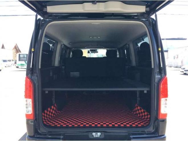 ハイエースバン2.8 スーパーGL ロング ディーゼルターボ 4WD　寒冷地仕様　リアヒーター&リアクーラー　プッシュスタート　スマートキー　ステアリングスイッチ　ベッドキッド　LEDヘッドライト　ドライブレコーダー　メモリナビ　ワンセグTV　バックカメラ　電動格納ミラー 2800