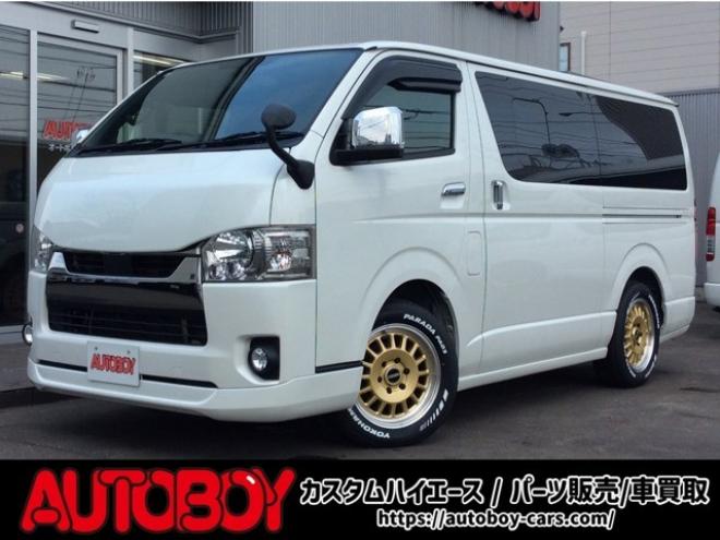 ハイエースバン2.8 スーパーGL ダークプライムII ロングボディ ディーゼルターボ 4WD　ESSEXバージョン　FスポイラーVer3&サイドライナー&リアライナー　ESSEX　ENCD17インチAW　ヨコハマPARADA17インチ　ESSEX3Dフロアマット　ハーフレザーシート　プッシュスタート　スマートキー　リアヒーター 2800