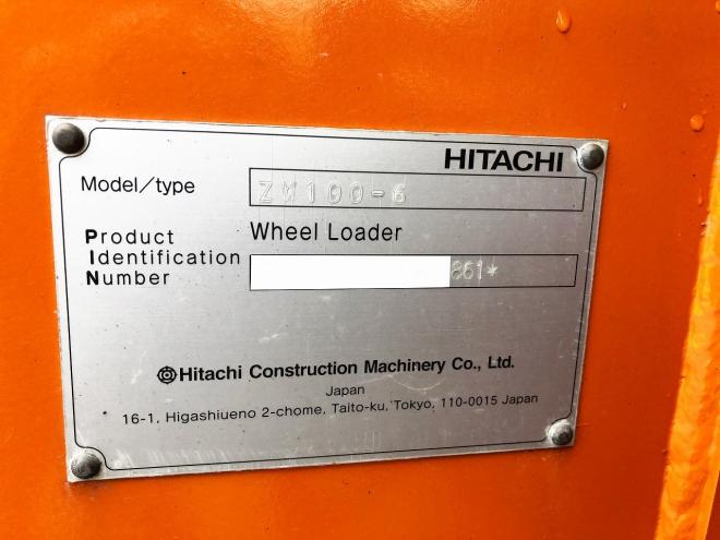 ホイールローダ日立　中古　ZW100-6　建機