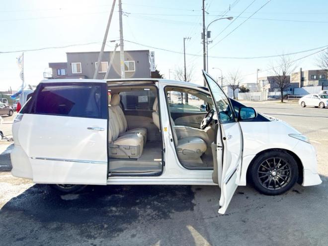 エスティマハイブリッドハイブリッド2.4X 4WD　ローンが不安な方＜優遇ローン＞　本州仕入　寒冷地仕様 フルエアロ　社外ナビ 4WD 2400 5Dr