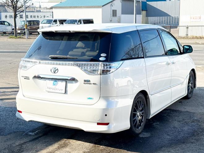 エスティマハイブリッドハイブリッド2.4X 4WD　ローンが不安な方＜優遇ローン＞　本州仕入　寒冷地仕様 フルエアロ　社外ナビ 4WD 2400 5Dr