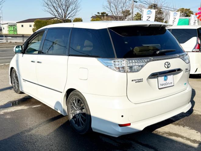 エスティマハイブリッドハイブリッド2.4X 4WD　ローンが不安な方＜優遇ローン＞　本州仕入　寒冷地仕様 フルエアロ　社外ナビ 4WD 2400 5Dr