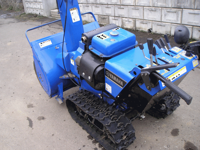 除雪機ヤマハ　10馬力除雪機　ＹＴ－1080ＥＤ　オーガ上下ハンド式　整備済み　即使用可