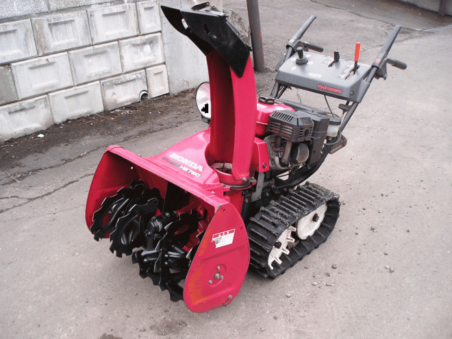 除雪機ホンダ　７馬力除雪機　ＨＳ－760　オーガ上下ハンド式　２段シューター　整備済み　即使用可