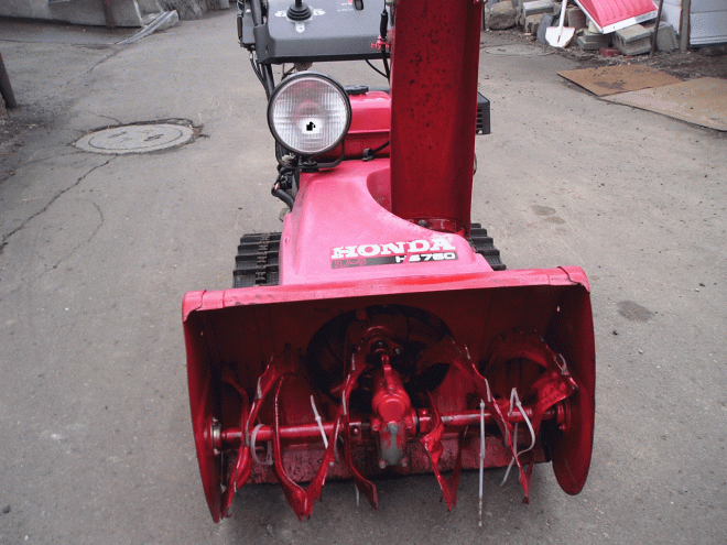 除雪機ホンダ　７馬力除雪機　ＨＳ－760　オーガ上下ペダル式　整備済み　即使用可