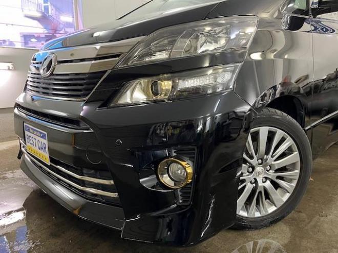 ヴェルファイア２．４Ｚ　ゴールデンアイズ　後期型　禁煙車　両側パワースライドドア　パワーバックドア　純正ハーフレザーシート　純正１８インチＡＷ　社外１６ＡＷ＋スタッドレスタイヤ付　ＨＩＤヘッドライト　クルーズコントロール　前後ソナー　ＥＴＣ 4WD 2400 5Dr