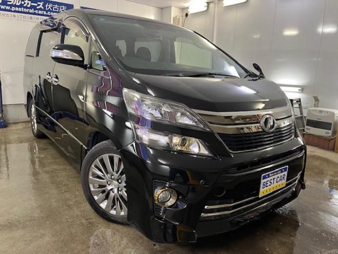 ヴェルファイア２．４Ｚ　ゴールデンアイズ　後期型　禁煙車　両側パワースライドドア　パワーバックドア　純正ハーフレザーシート　純正１８インチＡＷ　社外１６ＡＷ＋スタッドレスタイヤ付　ＨＩＤヘッドライト　クルーズコントロール　前後ソナー　ＥＴＣ 4WD 2400 5Dr
