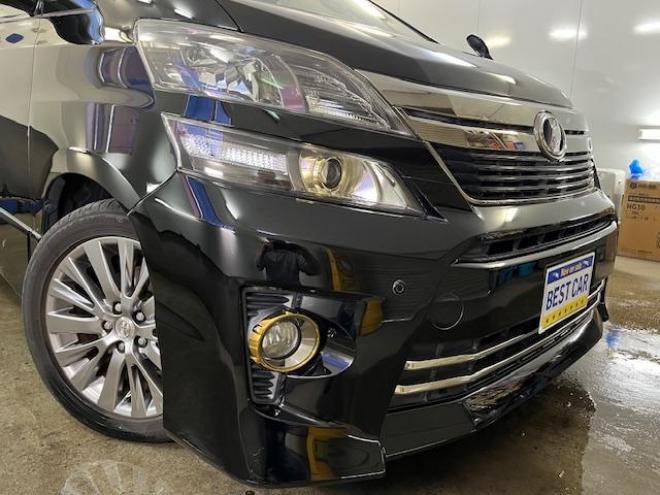 ヴェルファイア２．４Ｚ　ゴールデンアイズ　後期型　禁煙車　両側パワースライドドア　パワーバックドア　純正ハーフレザーシート　純正１８インチＡＷ　社外１６ＡＷ＋スタッドレスタイヤ付　ＨＩＤヘッドライト　クルーズコントロール　前後ソナー　ＥＴＣ 4WD 2400 5Dr