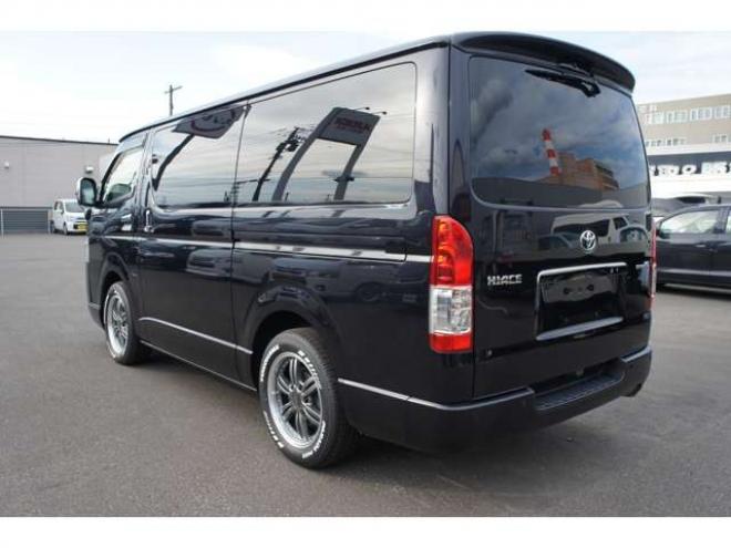 ハイエースバン2.8 スーパーGL ダークプライムII ロングボディ ディーゼルターボ 4WD　415COBRA　クリーンルック3Fスポ&BY2ボンネット&ステージ2ルーフスポ&バッドラッカーIII17インチAW&フラットベッドキット　ヨコハマPARADA17インチ　デジタルインナー　パノラマモニター　両側パワースライドドア 2800