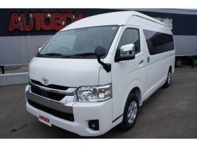 ハイエース　2.7 グランドキャビン 4WD　登録済未使用車 走行6キロ　パノラミックビューモニター デジタルインナーミラー　LEDヘッドランプ　LEDフォグランプ　ホワイトパールクリスタルシャイン　メーカー保証付 登録済未使用車 2700