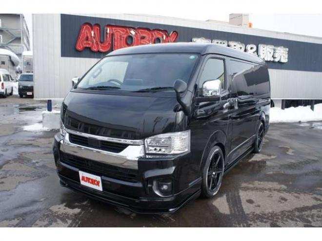 ハイエース2.7 GL ロング ファインテックツアラー 4WD　415COBRA　ファントムヘッドライトシステム&フェイスリフトキット&F/S/R/ルーフスポ/ボンネット/プレステージテールランプ&新作バッドラッカーHP-6　18インチAW　TOYO　H30　225/50R18 2700