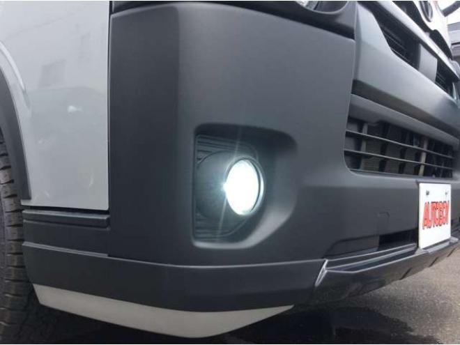 ハイエースバン2.8 DX ロング GLパッケージ ディーゼルターボ 4WD　キーレス　両側スライドドア　フロントフォグランプ　衝突被害軽減システム　車線逸脱防止　横滑り防止装置　パワーヒート　オートマチックハイビーム　バックカメラ　メモリナビ　フルセグTV　　電動格納ミラー 2800