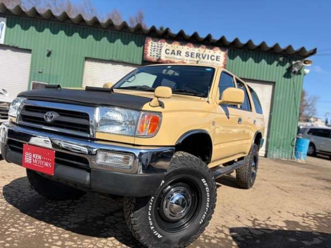 ハイラックスサーフ2.7 SSR-V ワイドボディ 4WD　US仕様　リフトアップ　全塗装済　社外ナビ　パワステ　パワーウィンドウ　ETC　バックカメラ　アルミホイール　ルーフレール　キーレスエントリー　ABS　エアコン 2700