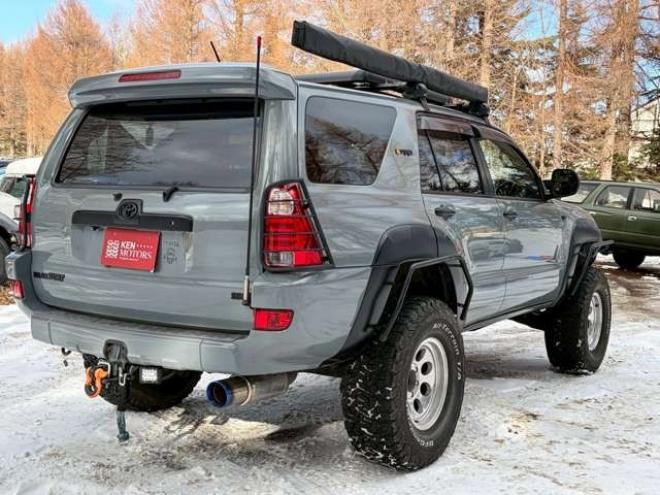 ハイラックスサーフ2.7 SSR-X アメリカンバージョン 4WD　社外ナビ　バックカメラ　リフトアップ　社外アルミ　エアコン　社外ETC　グリルガード　グッドリッチマフラー　LEDライト　全塗装済　パワーウィンドウ　パワステ　キーレス　ダッシュマット　タープ 2700