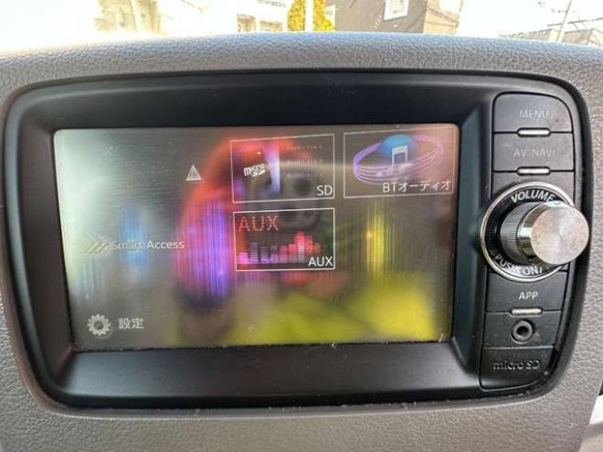 フレアワゴンXS 4WD　片側パワースライドドア　Bluetooth　ワンセグTV　ナビ　アイドリングストップ　ビルトインETC　USB　バックモニター　シートヒーター　プッシュスタート　社外アルミホイール冬 660