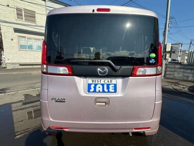 フレアワゴンXS 4WD　片側パワースライドドア　Bluetooth　ワンセグTV　ナビ　アイドリングストップ　ビルトインETC　USB　バックモニター　シートヒーター　プッシュスタート　社外アルミホイール冬 660