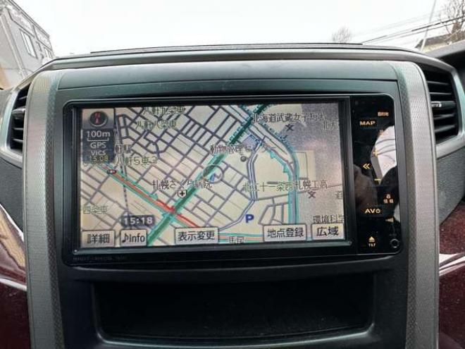 ヴェルファイア2.4 Z 4WD　片側パワースライドドア　Bluetooth　横滑り防止装置　コーナーセンサー　プッシュスタート　ビルトインETC　HDDナビ　ワンセグTV　バックモニター　社外18インチホイール夏 2400