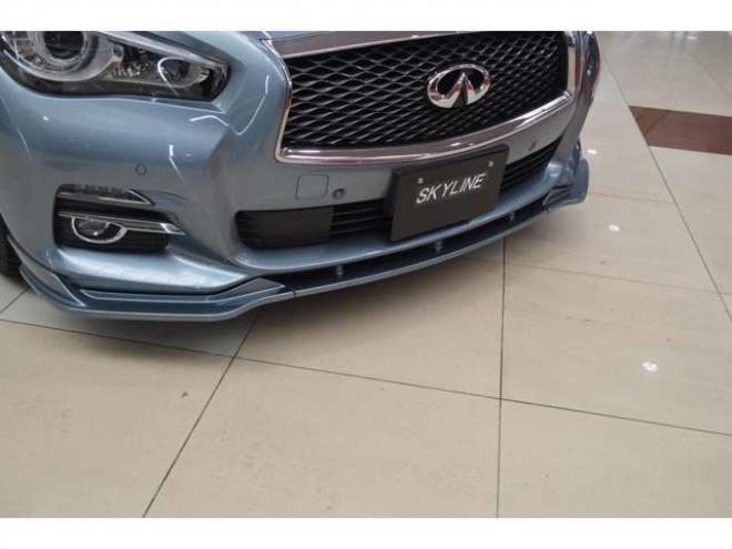 スカイライン3.5 350GT FOUR ハイブリッド タイプP　ハイブリッド4WDアイドリングストップエマージェンシーブレーキ横滑り防止装置HIDライト全方位モニター付純正ナビTVバックカメラ黒革シートヒーターETCアダプティブクルーズコントロール 3500