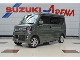 エブリィ　ワゴン PZターボスペシャル ハイルーフ 4WD　届出済未使用車4WDターボハイルーフセーフティサポート搭載アイドリングストップ純正バックカメラ付ディスプレイオーディオ両側オートスライドドアオートステップリアパーキングセンサーハイビームアシストLED 660