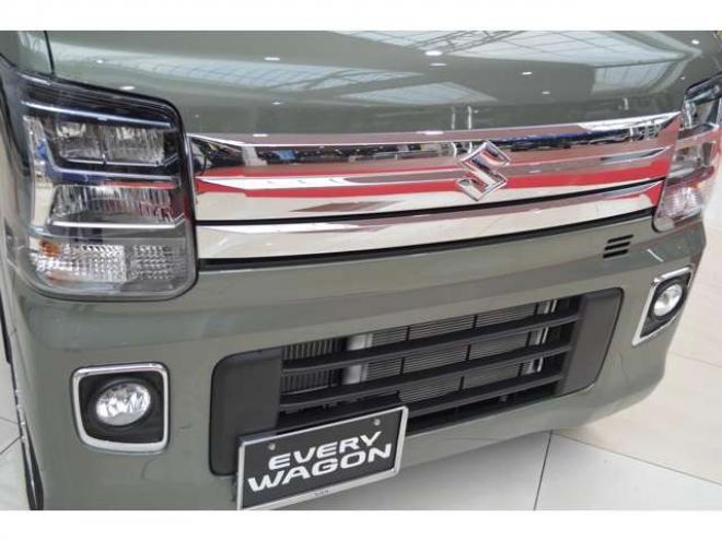 エブリィワゴン PZターボスペシャル ハイルーフ 4WD　届出済未使用車4WDターボハイルーフセーフティサポート搭載アイドリングストップ純正バックカメラ付ディスプレイオーディオ両側オートスライドドアオートステップリアパーキングセンサーハイビームアシストLED 660