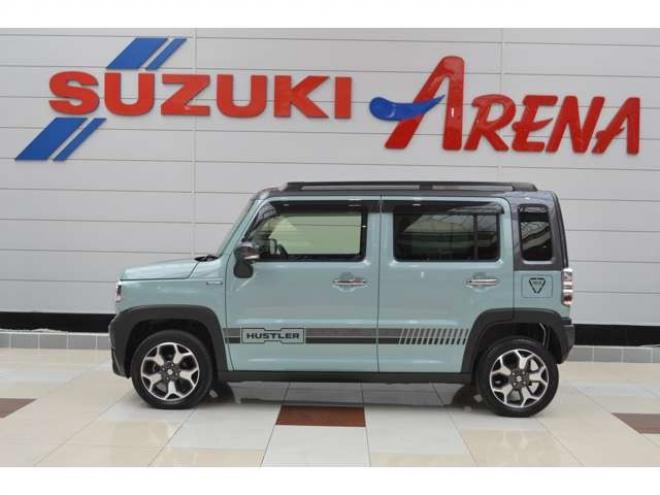 ハスラーJスタイルII ターボ 4WD　ワンオーナー特別仕様車ハイブリッド4WDターボセーフティサポート搭載横滑り全方位モニター付9インチナビTVバックカメラ横滑り防止装置ハイビームアシストLEDビルトインETCアダプティブクルーズコントロール 660