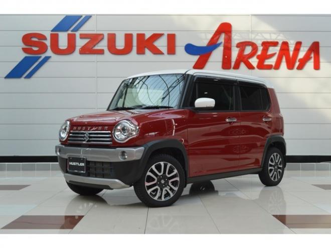 ハスラーJ 4WD　ワンオーナー車Sエネチャージ4WDブラックインテリアパッケージ純正7インチワイドナビTVバックカメラセーフティサポート搭載ハーフレザーシートLEDライト 660