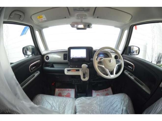 ワゴンRスマイルハイブリッド X 4WD　ハイブリッド4WDセーフティサポート搭載スズキコネクト対応通信機装着車アイドリングストップ両側オートスライドドア全方位モニター付9インチナビTVバックカメラアダプティブクルーズコントロールLEDライト 登録済未使用車 660
