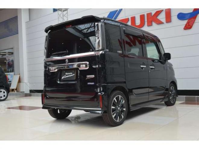 スペーシアカスタム ハイブリッド XS 4WD　ワンオーナー車ハイブリッド4WDセーフティサポート搭載デュアルセンサーブレーキサポート後退時ブレーキサポート7インチワイドナビTV両側オートスライドスライドドアLEDライト 660