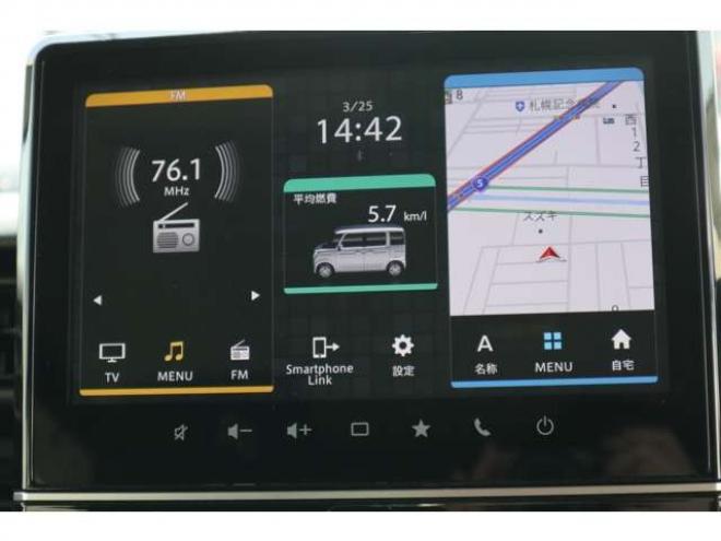 スペーシアカスタム ハイブリッド XS 4WD　全方位フルセグナビ　ヘッドアップディスプレイ　社外ドラレコ前後　ETC　両側電動スライドドア　アダプティブクルーズコントロール　パワーモード　スリムサーキュレーター 660