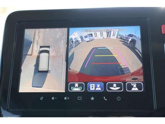 スペーシアカスタム ハイブリッド XS 4WD　純正フルセグナビ　全方位カメラ　社外ミラー型ドラレコ　ETC　電動パーキングブレーキ　ヘッドアップディスプレイ　シートヒーター　スリムサーキュレーター　両側電動スライドドア 660