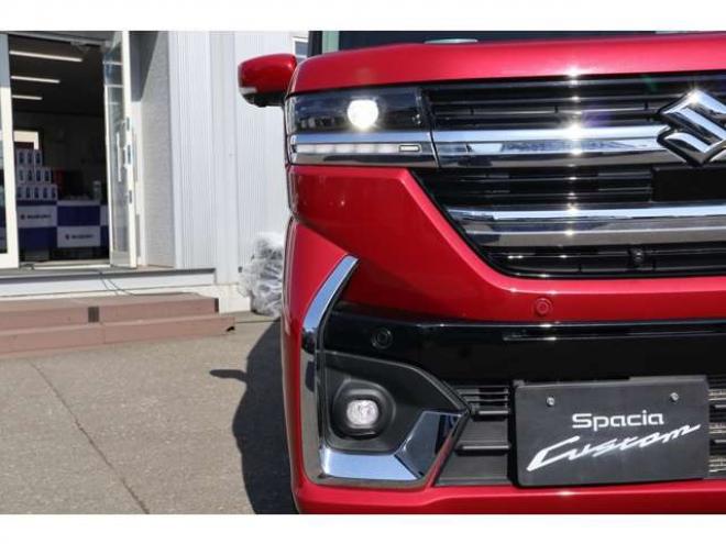 スペーシアカスタム ハイブリッド XS 4WD　純正フルセグナビ　全方位カメラ　社外ミラー型ドラレコ　ETC　電動パーキングブレーキ　ヘッドアップディスプレイ　シートヒーター　スリムサーキュレーター　両側電動スライドドア 660