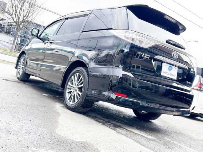 エスティマハイブリッドハイブリッド2.4アエラス プレミアムED 4WD　ローンが不安な方＜優遇ローン＞　本州仕入　寒冷地仕様　純正SDナビ　後席モニター 4WD 2400 5Dr