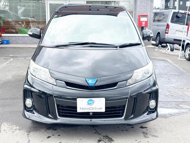 エスティマハイブリッドハイブリッド2.4アエラス プレミアムED 4WD　ローンが不安な方＜優遇ローン＞　本州仕入　寒冷地仕様　純正SDナビ　後席モニター 4WD 2400 5Dr