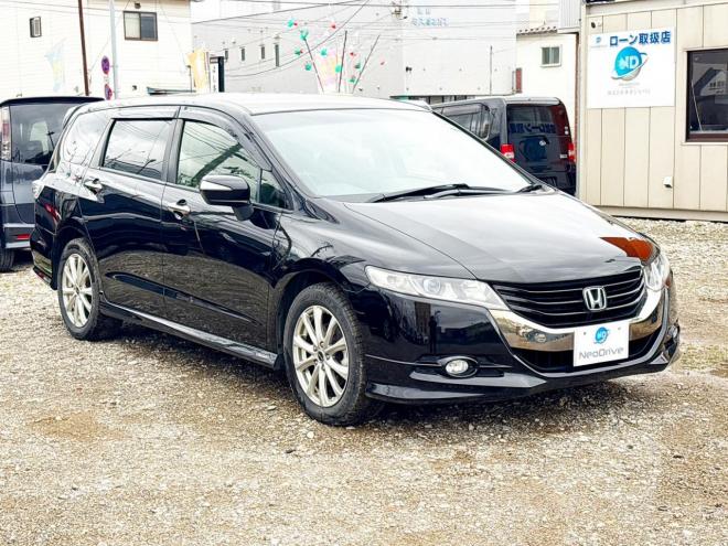 オデッセイ2.4アブソルート 4WD　ローンが不安な方＜優遇ローン1年保証　社外ナビ 