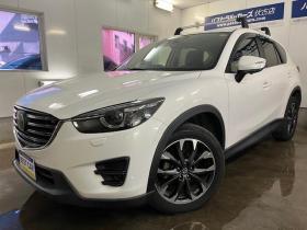 CX-5　ＸＤ　Ｌパッケージ　本州仕入　寒冷地仕様　禁煙車　スカイアクティブディーゼルターボ　純正１９インチＡＷ　社外１７ＡＷ＋スタッドレスタイヤ付　ブラインドスポット　車線逸脱警報　レーダークルーズコントロール　ＥＴＣ 4WD 2200 5Dr