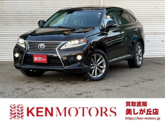 レクサスRXハイブリッド 450h 4WD　サンルーフ　電動リアゲート　純正ナビ　バックカメラ　電動シート　パワステ　パワーウィンドウ　クルーズコントロール　エンジンスターター　アルミホイール　盗難防止装置　横滑り防止装置　ドライブレコーダー 3500