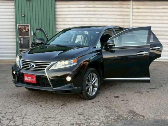 レクサスRXハイブリッド 450h 4WD　サンルーフ　電動リアゲート　純正ナビ　バックカメラ　電動シート　パワステ　パワーウィンドウ　クルーズコントロール　エンジンスターター　アルミホイール　盗難防止装置　横滑り防止装置　ドライブレコーダー 3500