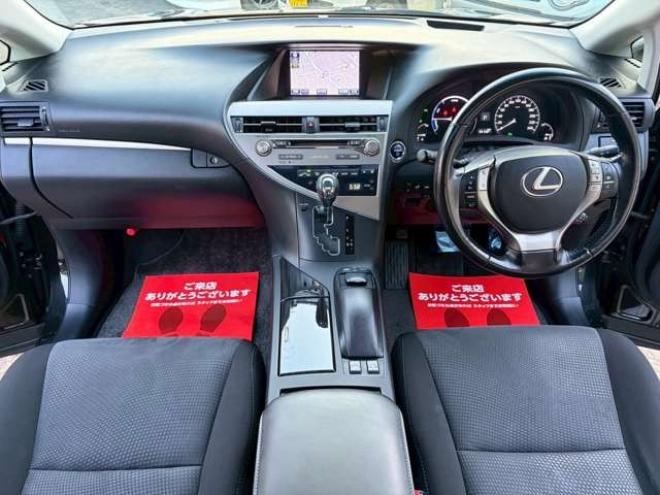 レクサスRXハイブリッド 450h 4WD　サンルーフ　電動リアゲート　純正ナビ　バックカメラ　電動シート　パワステ　パワーウィンドウ　クルーズコントロール　エンジンスターター　アルミホイール　盗難防止装置　横滑り防止装置　ドライブレコーダー 3500