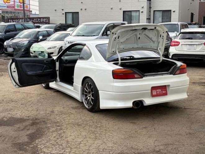 シルビア2.0 オーテックバージョン　6速MT　社外ハンドル　社外アルミホイール　社外エアロ　社外マフラー　パワステ　パワーウィンドウ　社外ナビ　エアコン　革シート 2WD 2000