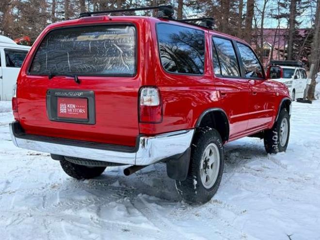 ハイラックスサーフ2.7 SSR-X 4WD　リフトアップ　全塗装済レッド　社外ナビ　ETC　パワステ　パワーウィンドウ　ABS　キーレスエントリー　ルーフレール　サンルーフ 2700