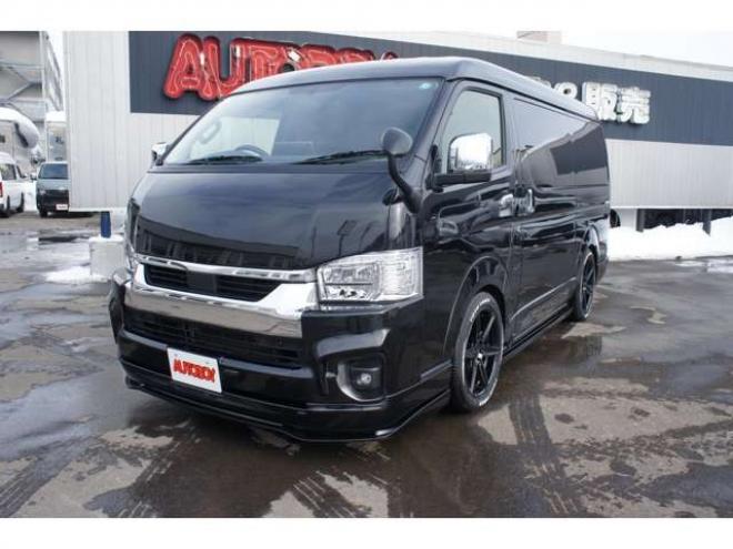 ハイエース2.7 GL ロング ファインテックツアラー 4WD　415COBRA　ファントムヘッドライトシステム&フェイスリフトキット&F/S/R/ルーフスポ/ボンネット/プレステージテールランプ&新作バッドラッカーHP-6　18インチAW　TOYO　H30　225/50R18 2700