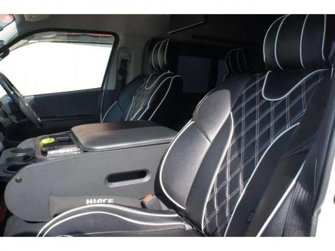 ハイエース2.7 GL ロング ミドルルーフ 4WD　IFUU製3列目対面ラウンジベッドIF-WB8フルフラットベットラウンジ展開 アルパインBIG-X　フリップダウンモニター センターコンソール 415COBRA　F/S/R/ルーフスポイラー/フェンダー/18インチAW 2700