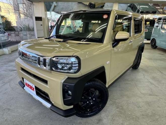 タフトGターボ クロム ベンチャー 4WD　スマートアシストプッシュスタート　エンジンスターター　純正オプションナビ　Bluetooth シートヒーター　追従クルコン　クラッツィオシートカバー　サンルーフ　ドライブレコーダー　新品ジオランダーマッドタイヤ 660